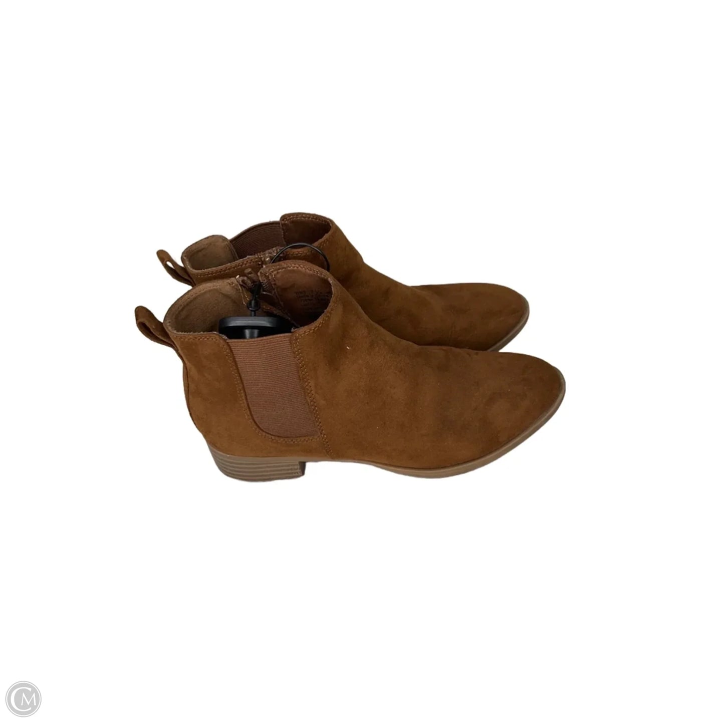Boots Ankle Flats By So In Brown, Size: 7.5
