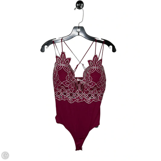 Bodysuit By Clothes Mentor In Red, Size: M