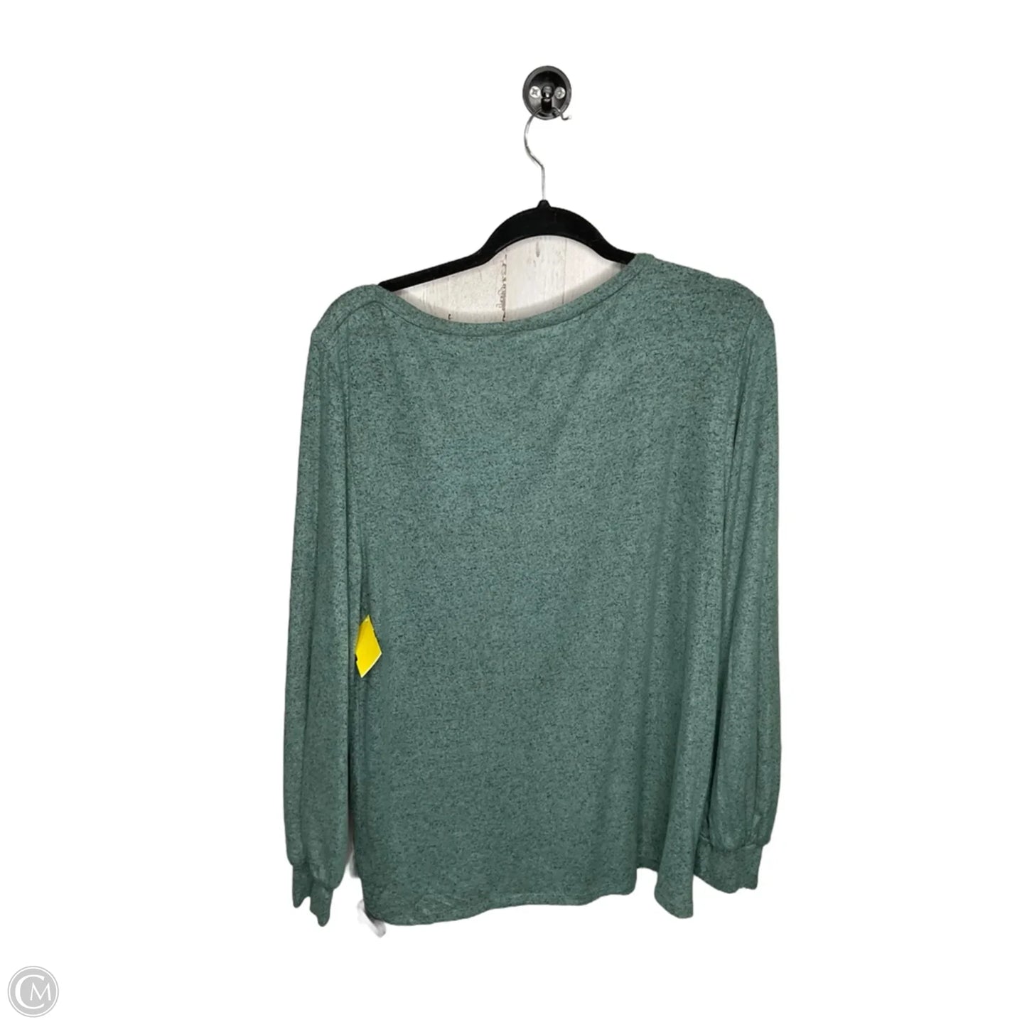 Top Long Sleeve By Clothes Mentor In Green, Size: M