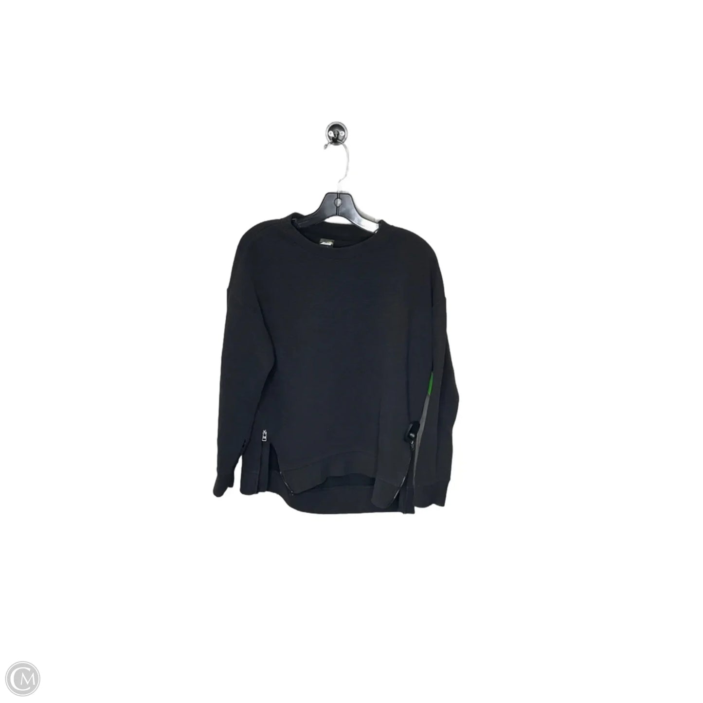Athletic Top Long Sleeve Crewneck By Avia In Black, Size: S