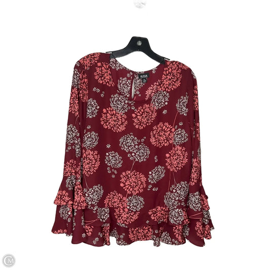 Top Long Sleeve By Ana In Floral Print, Size: Xl