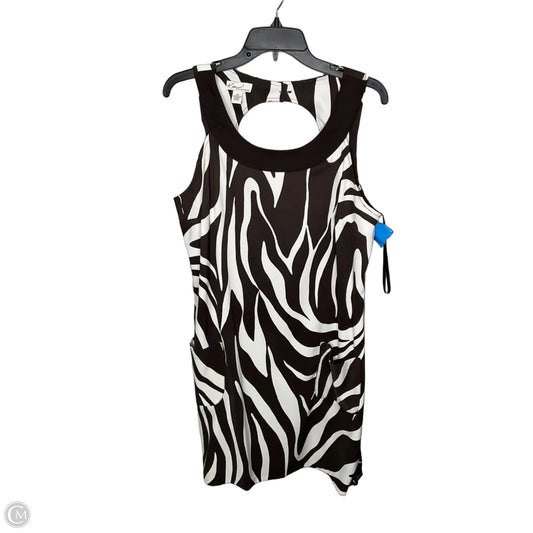 Dress Casual Midi By Kim Rogers In Black & White, Size: 1x