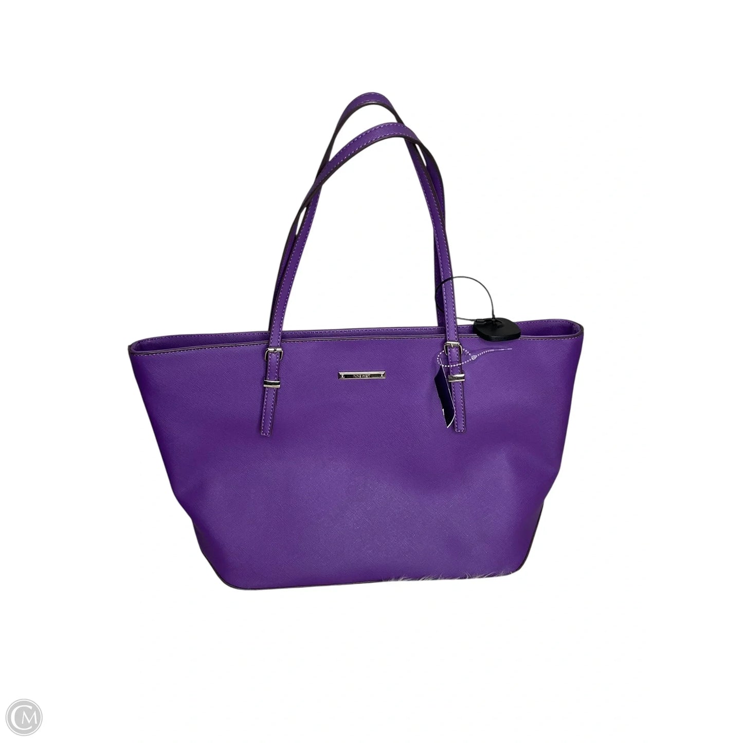 Handbag Leather By Nine West, Size: Large