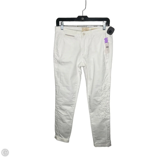 Pants Cropped By Anthropologie In White, Size: 4