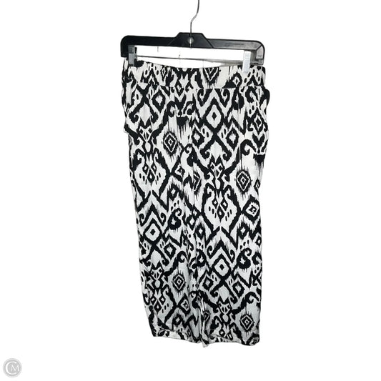 Pants Linen By Philosophy In Black & White, Size: Sp