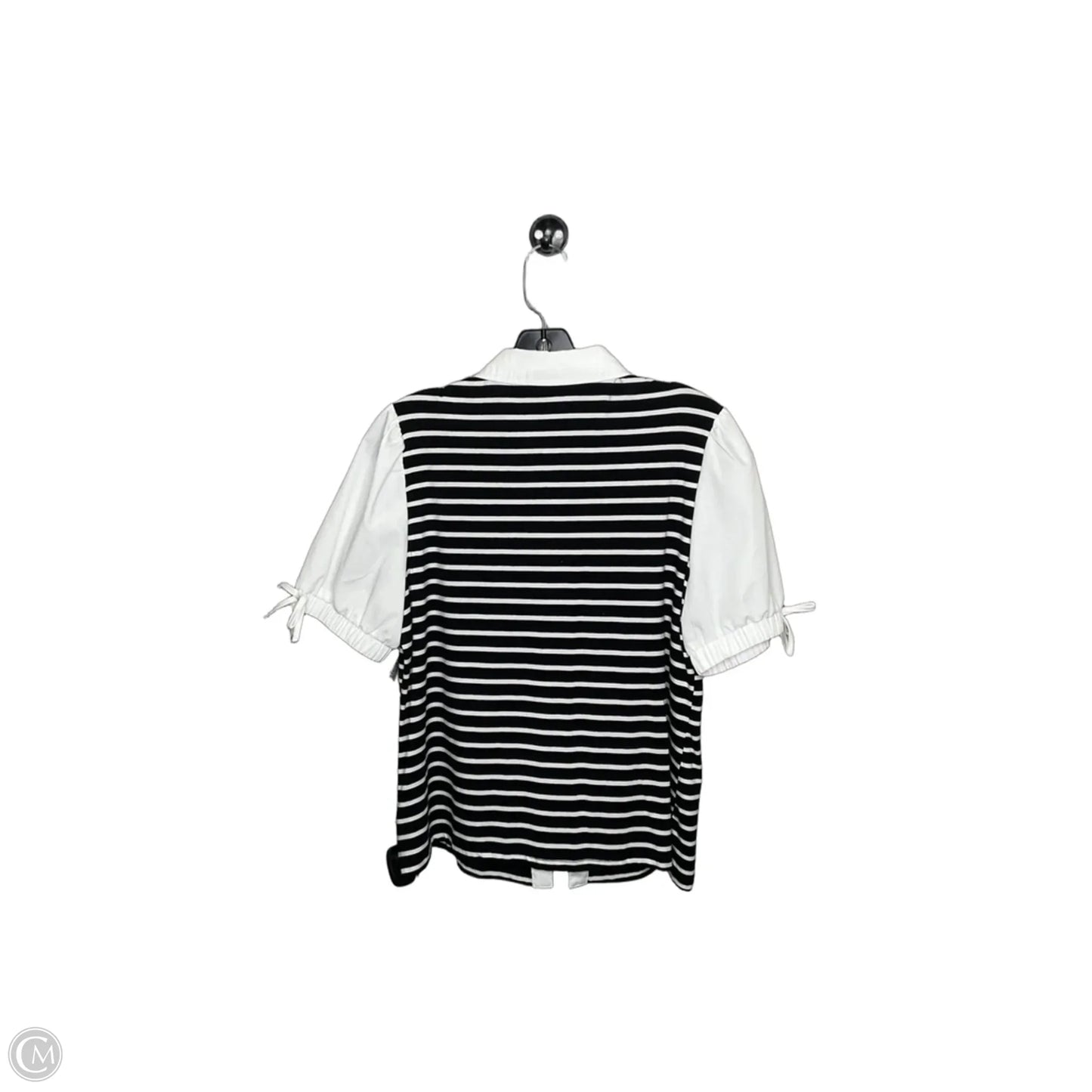 Top Short Sleeve By Nanette By Nanette Lepore In Striped Pattern, Size: M