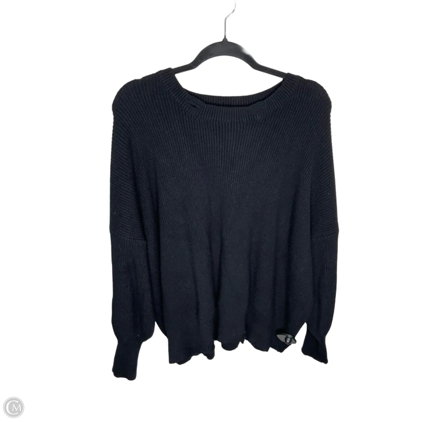 Sweater By Clothes Mentor In Black, Size: L