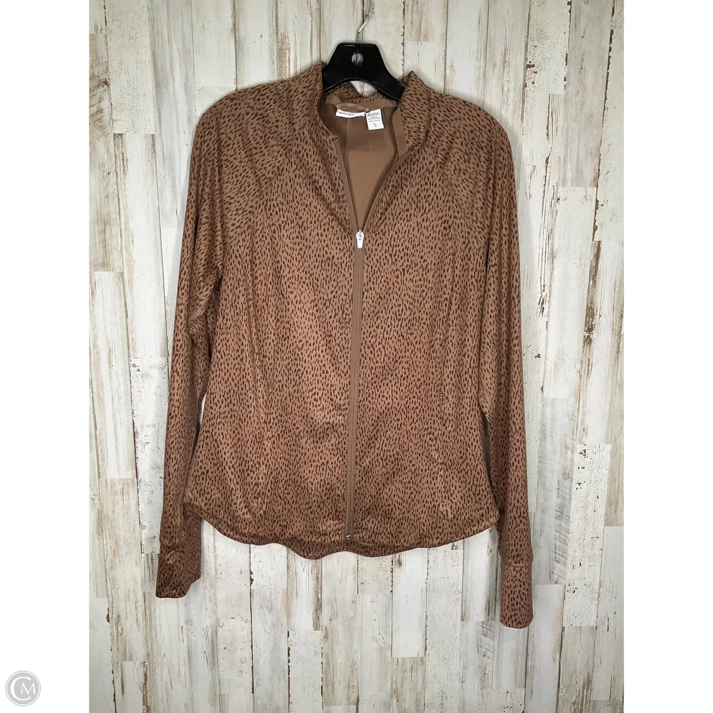 Athletic Jacket By Athleta In Animal Print, Size: L