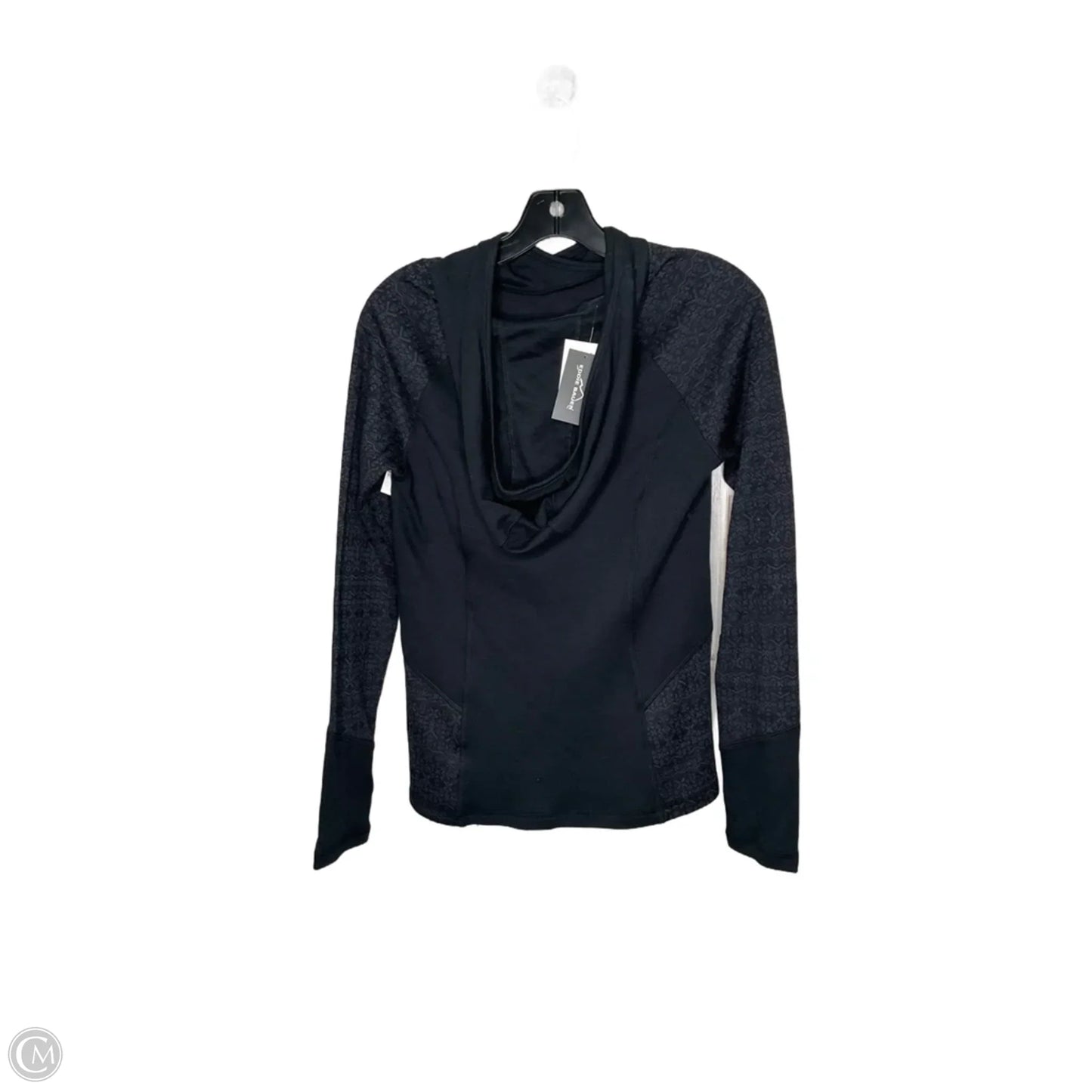 Athletic Top Long Sleeve Hoodie By Eddie Bauer In Black, Size: S