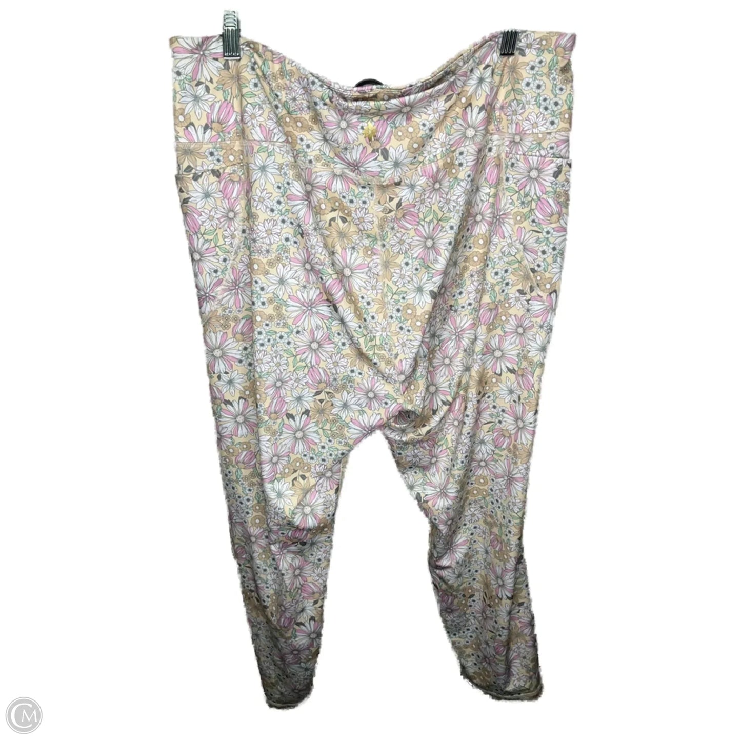 Athletic Leggings By Kensie In Floral Print, Size: 3x