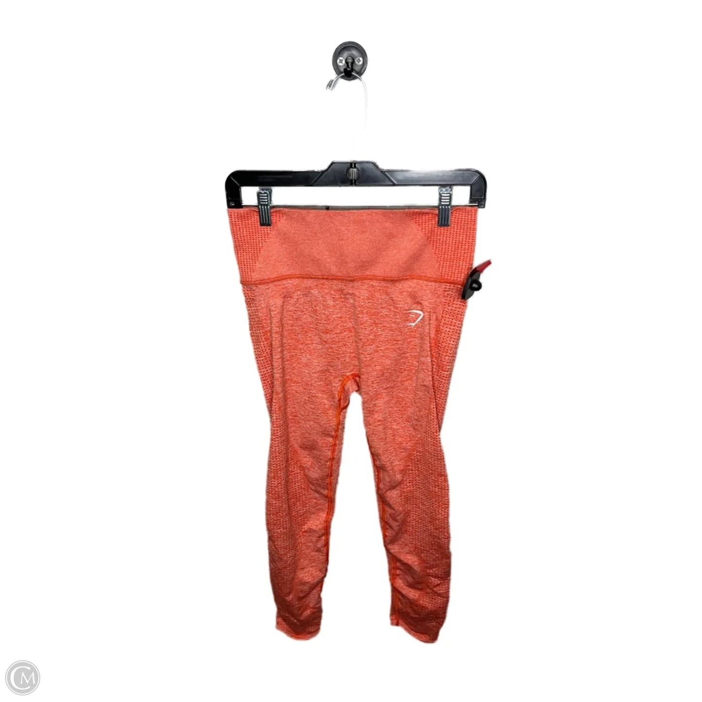Athletic Leggings By Gym Shark In Orange, Size: M