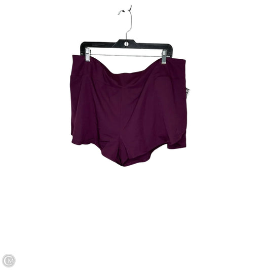 Athletic Shorts By Avia In Purple, Size: 3x