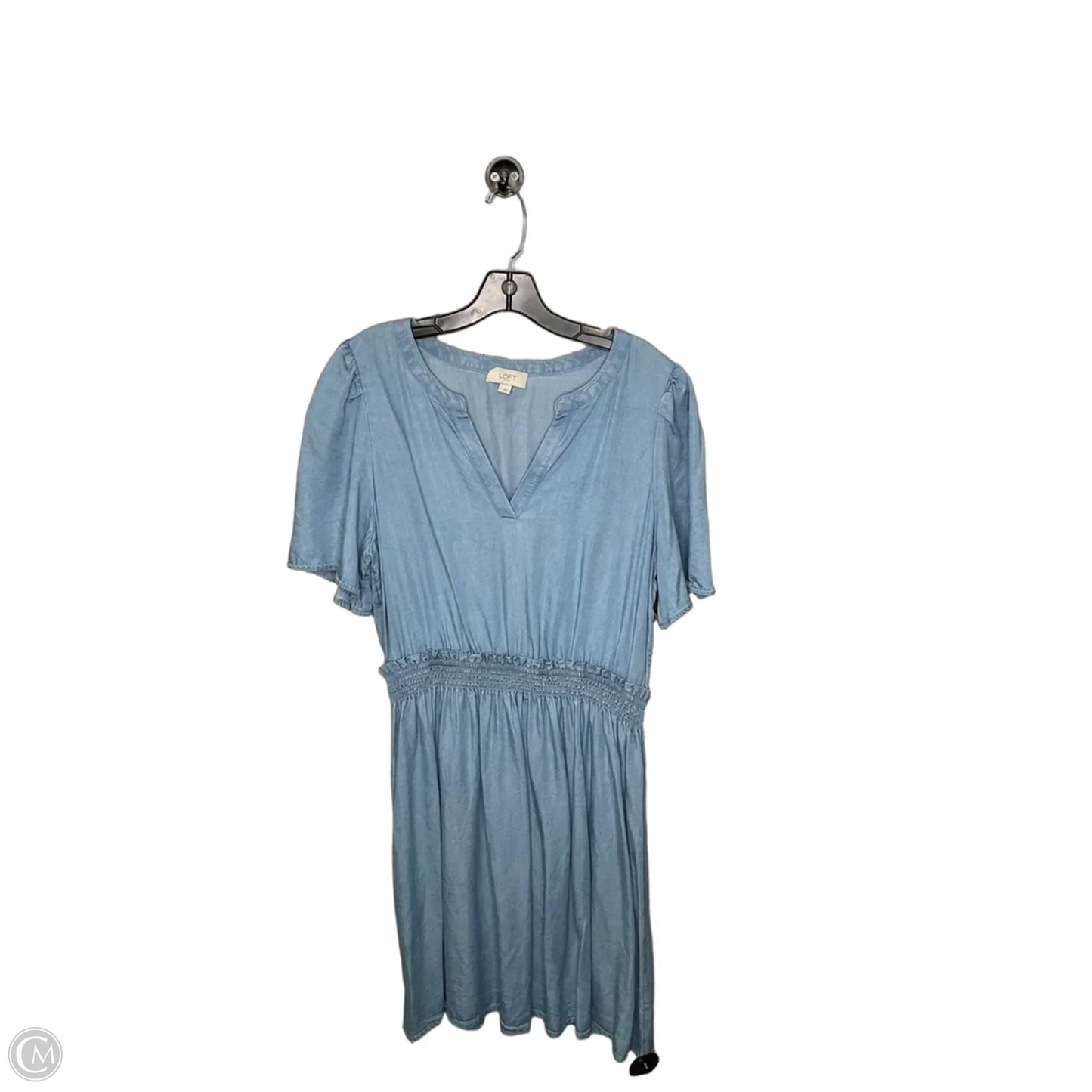 Dress Casual Midi By Loft In Blue, Size: L
