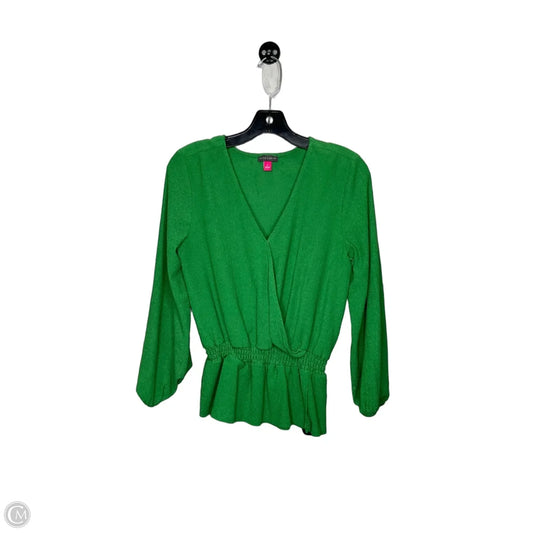 Top 3/4 Sleeve By Vince Camuto In Green, Size: S