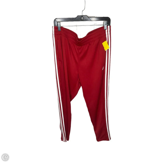 Athletic Pants By Adidas In Red, Size: Xl