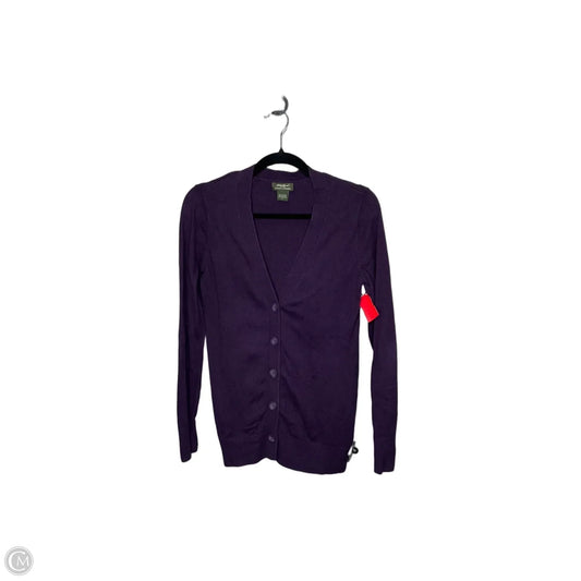 Cardigan By Eddie Bauer In Purple, Size: S