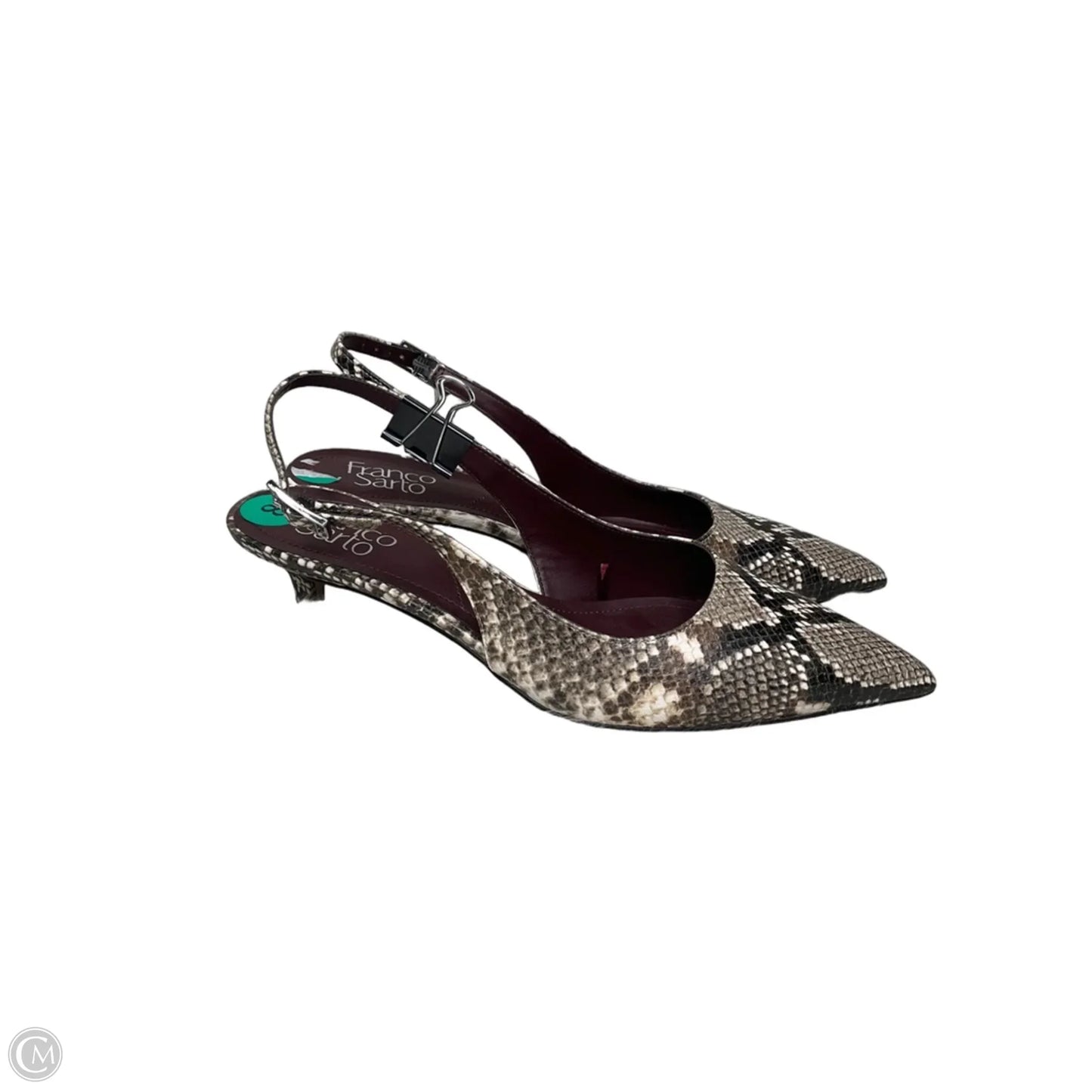 Shoes Heels Kitten By Franco Sarto In Animal Print, Size: 8