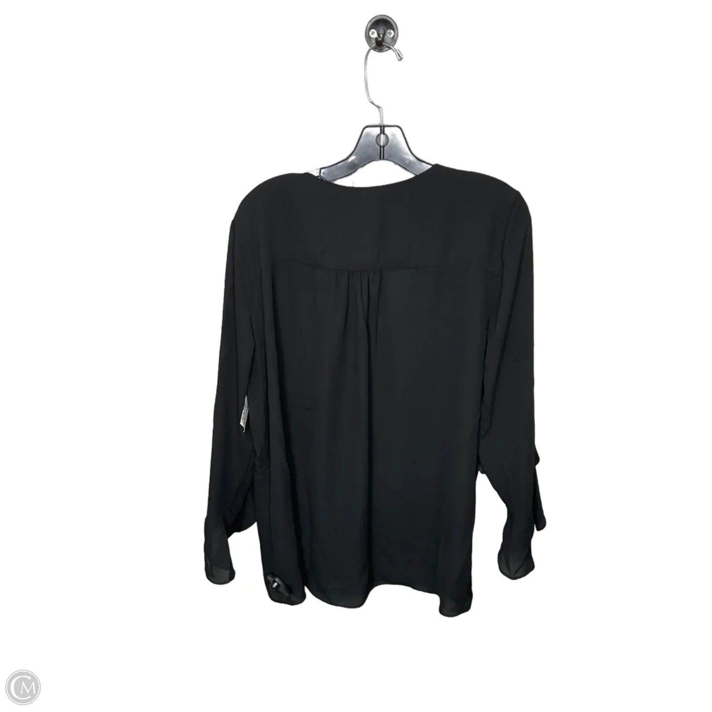 Top Long Sleeve By Vince Camuto In Black, Size: Xl