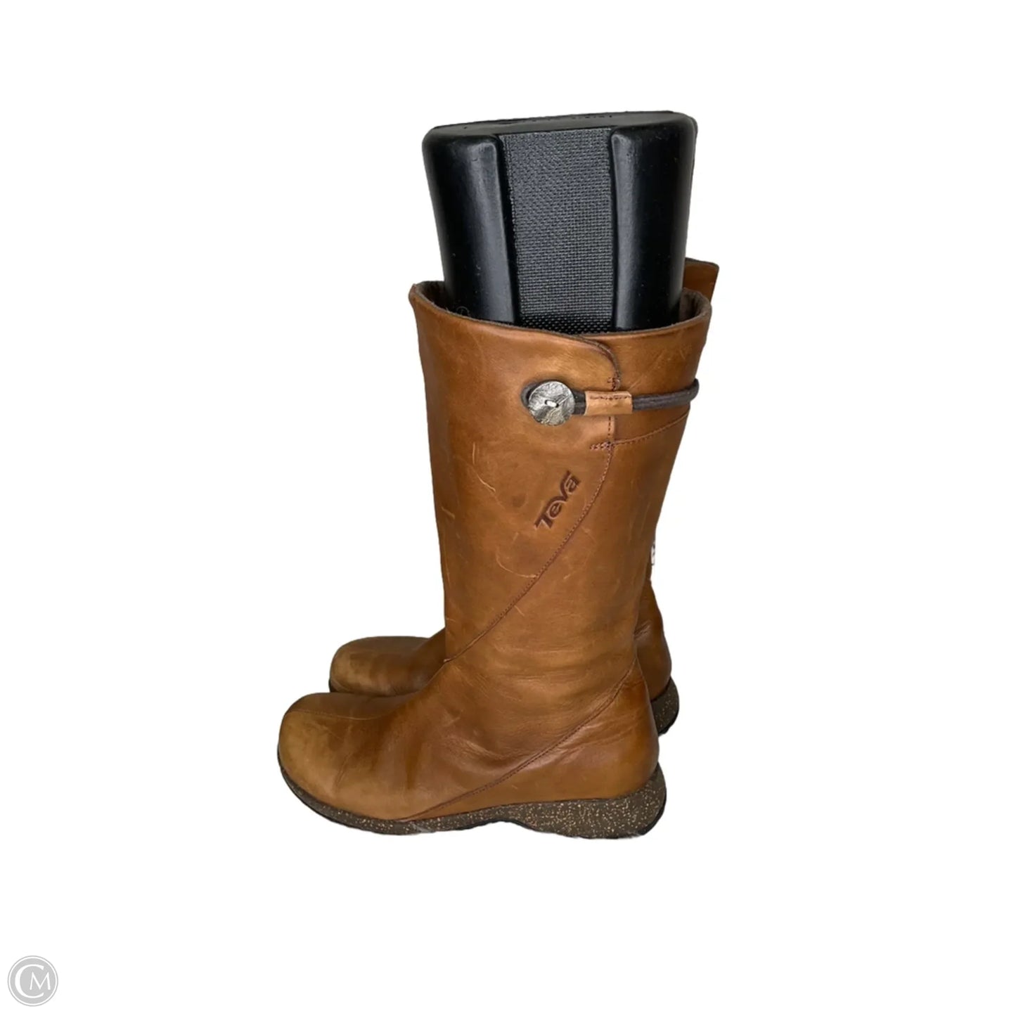 Boots Mid-calf Flats By Teva In Brown, Size: 8