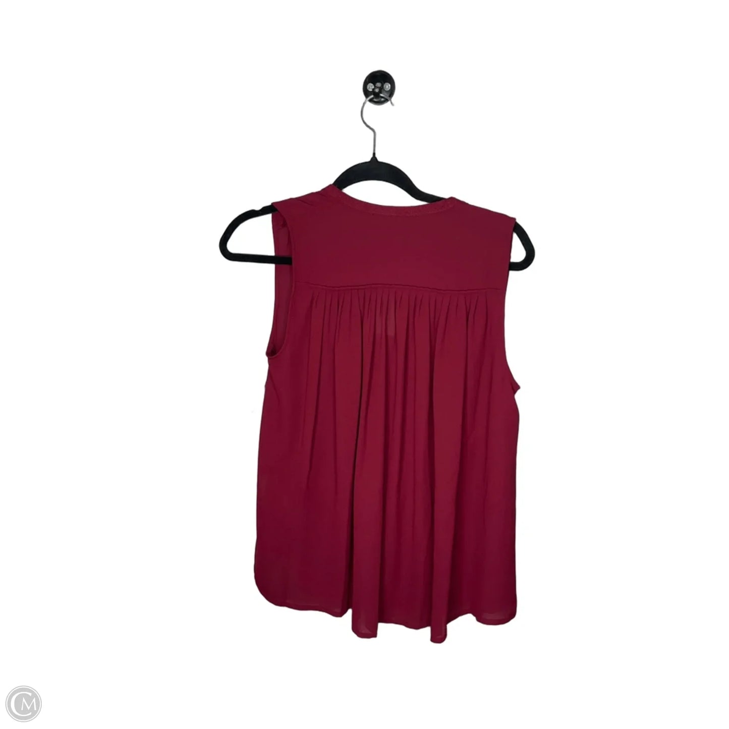 Top Sleeveless By Lucky Brand In Maroon, Size: Xs