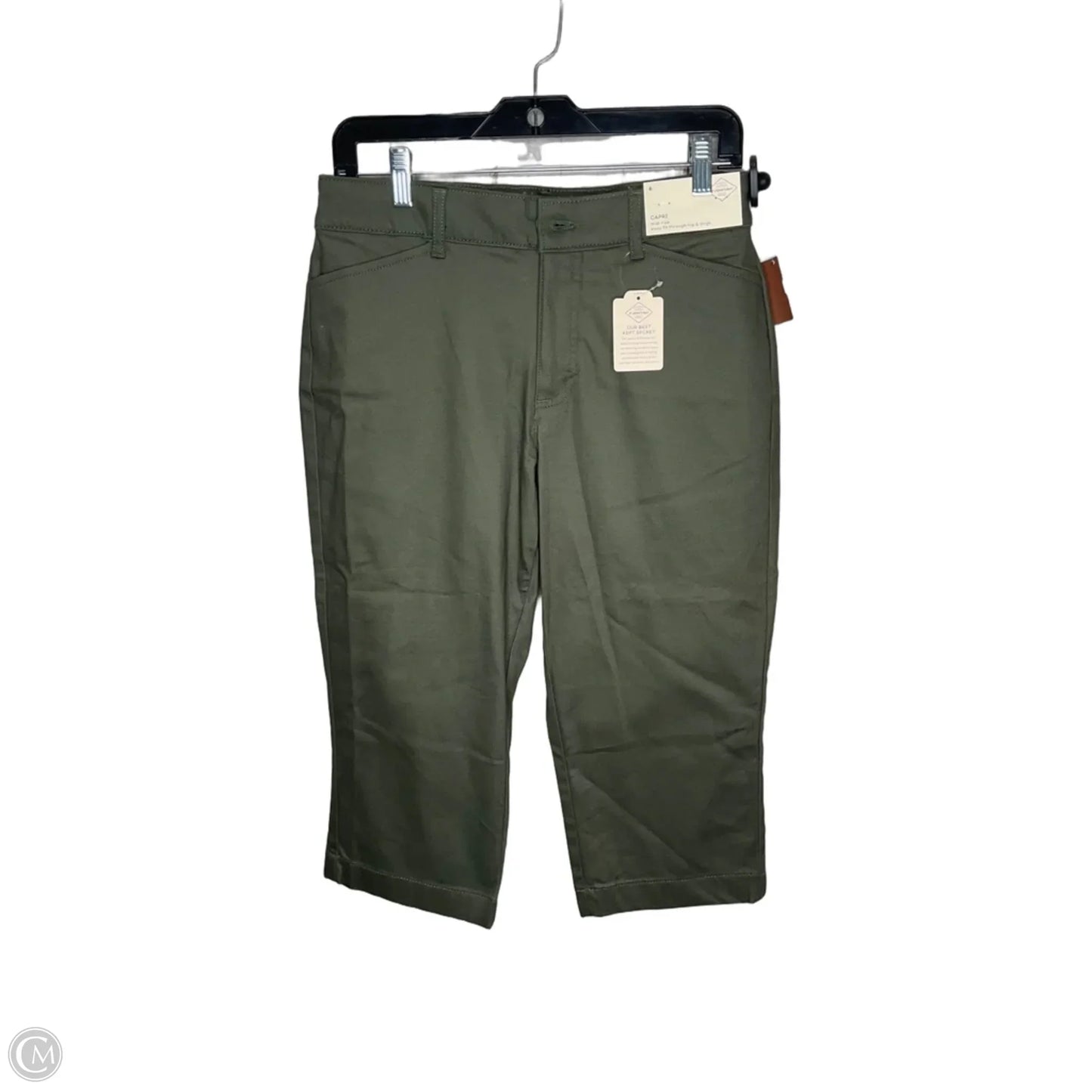 Capris By St Johns Bay In Green, Size: 6