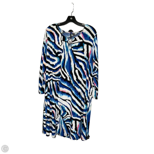 Dress Casual Midi By New Directions In Multi-colored, Size: Xl