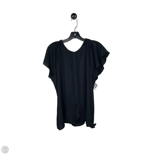 Top Short Sleeve By Worthington In Black, Size: 2x