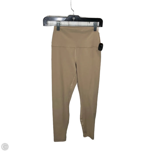 Athletic Leggings By 90 Degrees By Reflex In Beige, Size: S