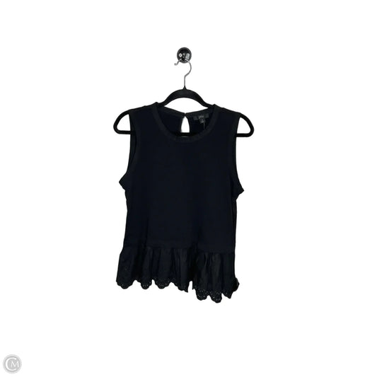 Top Sleeveless By J. Crew In Black, Size: S
