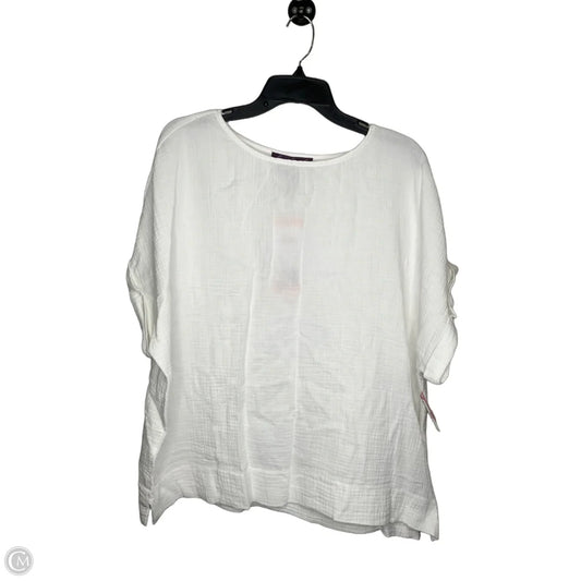 Tunic Short Sleeve By Gloria Vanderbilt In White, Size: Xxl