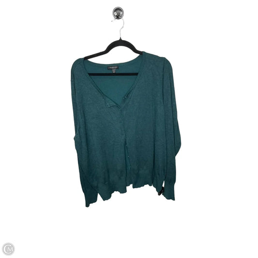 Cardigan By Lane Bryant In Teal, Size: 3x