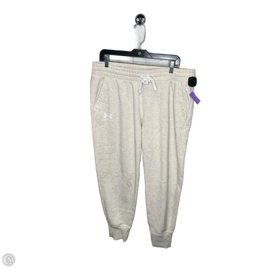 Athletic Pants By Under Armour In Tan, Size: Xl