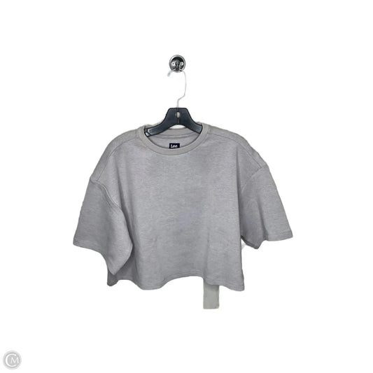 Top Short Sleeve By Lee In Grey, Size: M