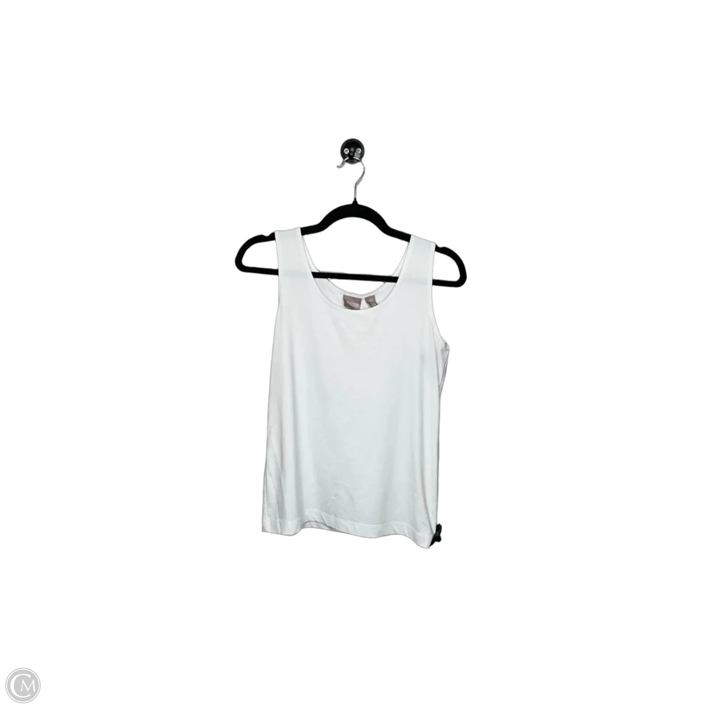 Top Sleeveless Basic By Chicos In White, Size: S