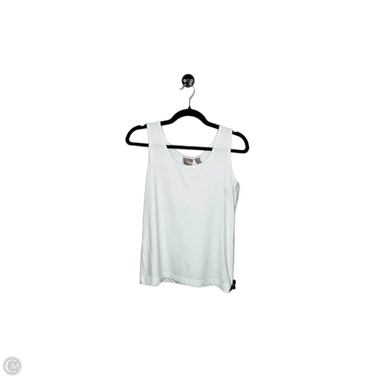 Top Sleeveless Basic By Chicos In White, Size: S