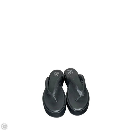 Sandals Flip Flops By No Boundaries In Black, Size: 8