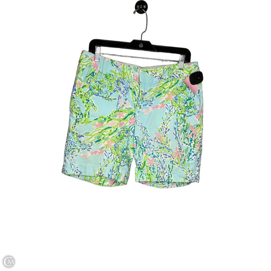 Shorts Designer By Lilly Pulitzer In Blue & Green, Size: 8