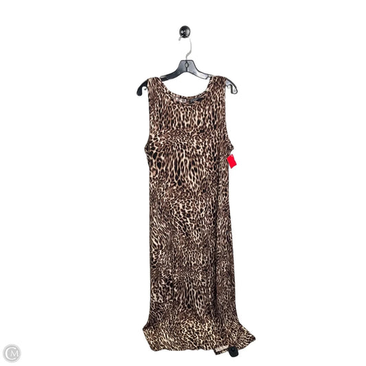 Dress Casual Maxi By Vince Camuto In Animal Print, Size: Xl