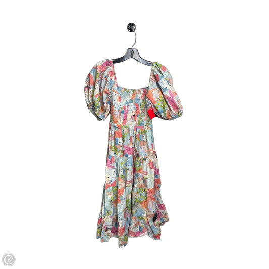 Dress Casual Midi By Clothes Mentor In Multi-colored, Size: L