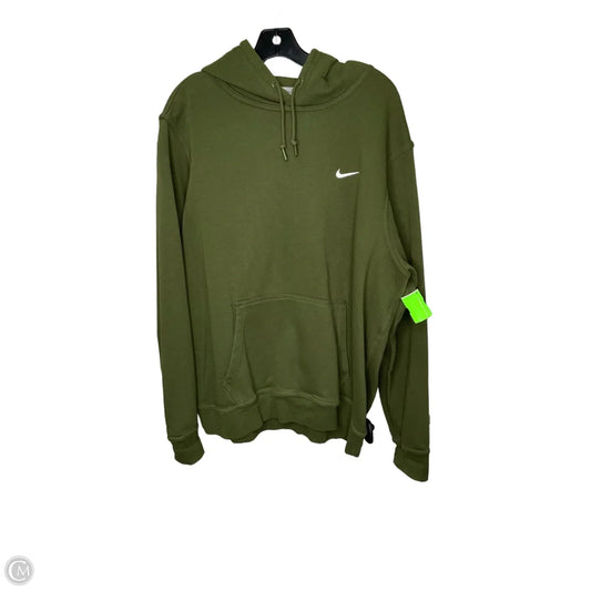 Athletic Jacket By Nike In Green, Size: Xxl