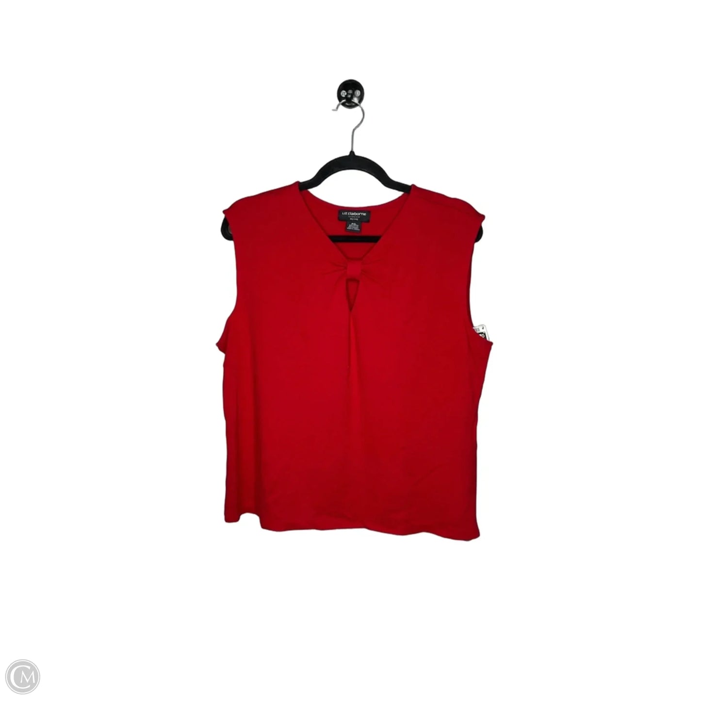 Top Short Sleeve By Liz Claiborne In Red, Size: Xlp