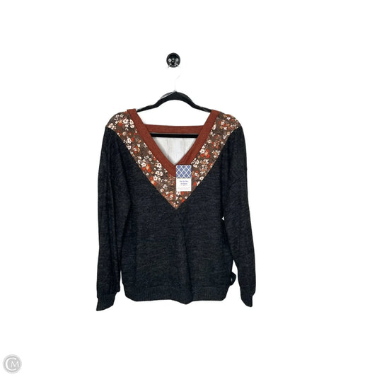 Sweater By Clothes Mentor In Grey, Size: M