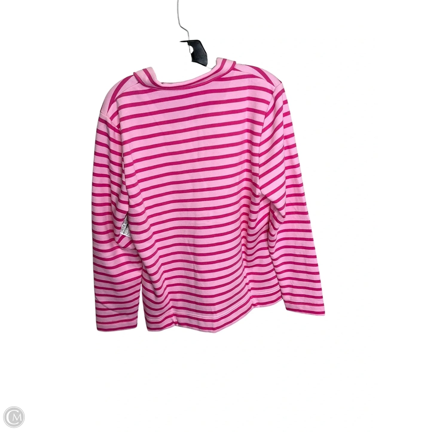 Athletic Sweatshirt Collar By Talbots In Pink, Size: L