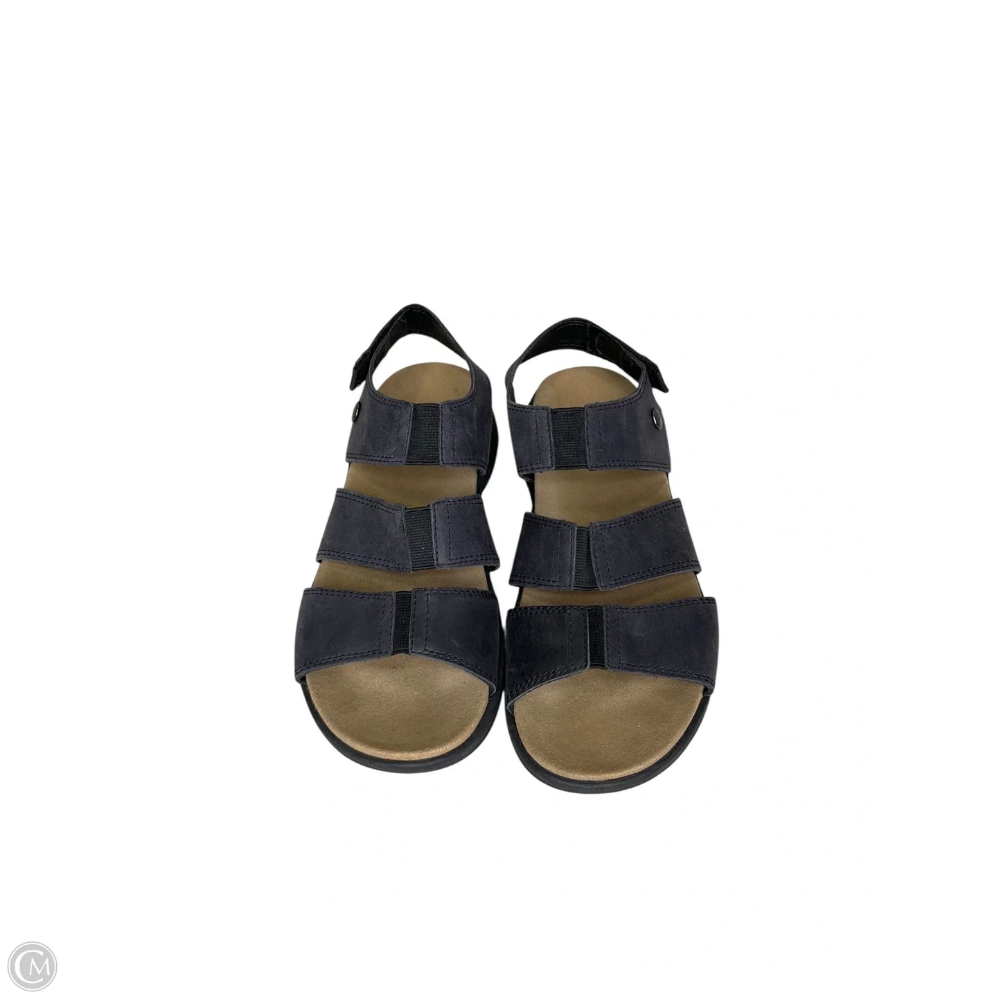 Sandals Flats By Clothes Mentor In Black, Size: 8