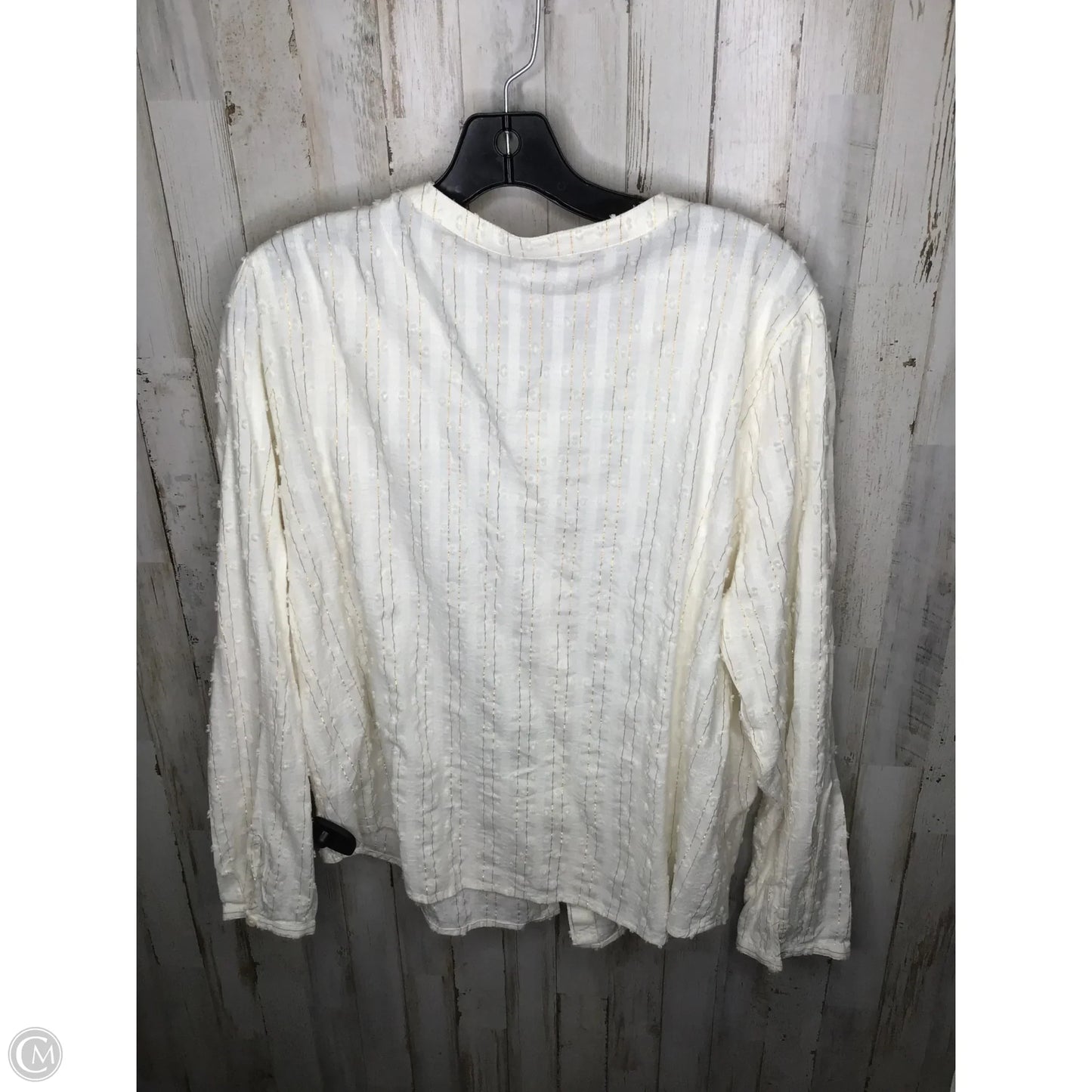 Top Long Sleeve By Talbots In Pink, Size: 3x