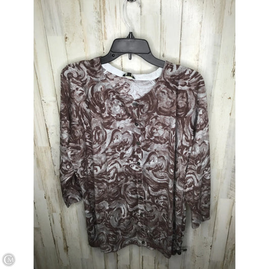 Cardigan By Talbots In Brown, Size: 3x