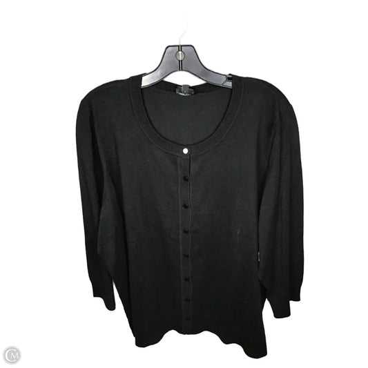 Cardigan By Talbots In Black, Size: 3x