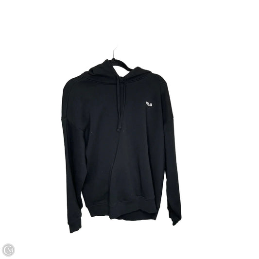 Sweatshirt Hoodie By Fila In Black, Size: Xxl