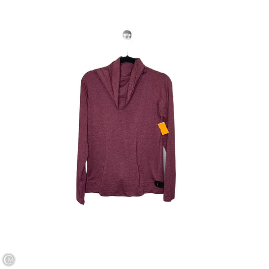 Athletic Top Long Sleeve Collar By Lululemon In Maroon, Size: 6