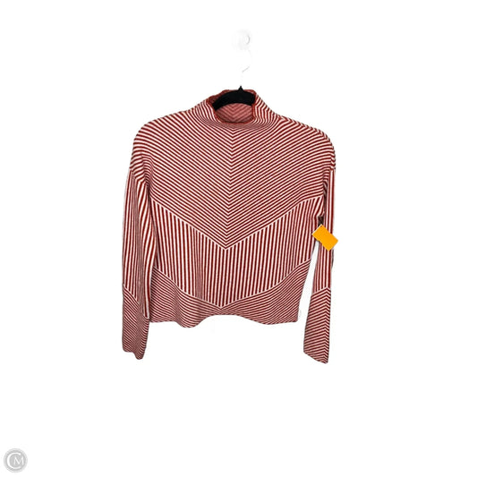 Sweater By Cynthia Rowley In Orange & White, Size: Xs